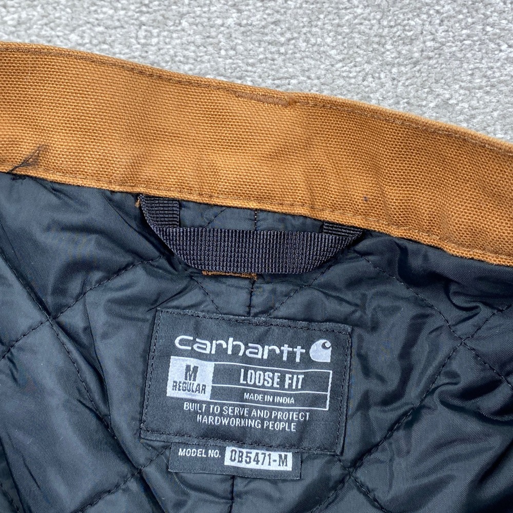 Carhartt Insulated Work Pants Mens M Brown Loose Fit Duck Canvas 0B5471-BRN - Picture 3 of 9